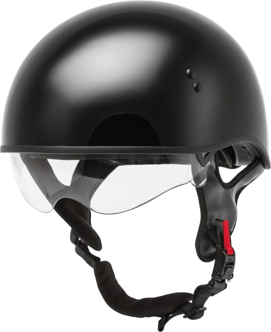 GMAX HH-65 Half Helmet Naked Gloss Black 2X-Large - Image 2
