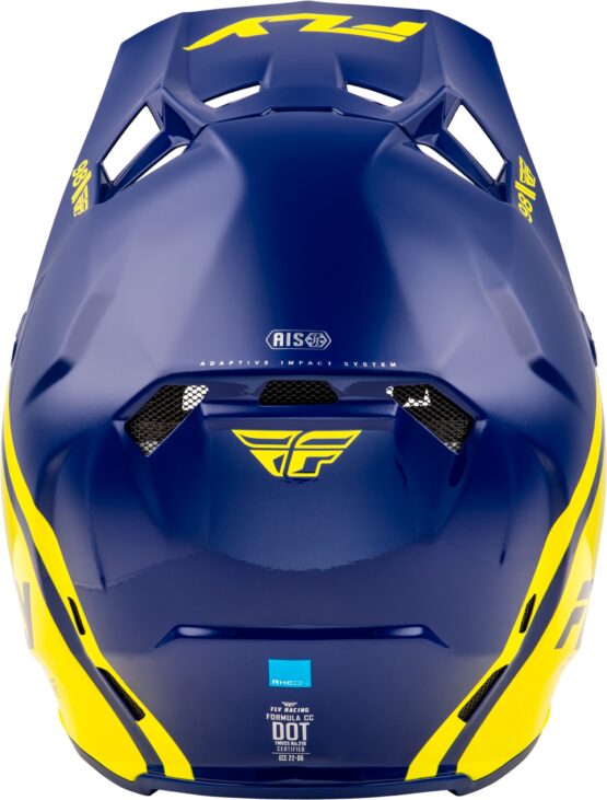 Fly Racing Formula CC Objective Helmet Navy/Yellow SM - Image 2