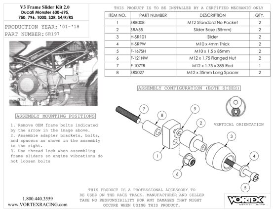 V3 2.0 Frame Slider Kit - Image 2
