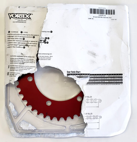 CAT5 Rear Aluminum Sprocket Red 40T 530 *Open Box* - Image 2