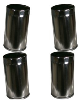 HF173C Oil Filter - Chrome - 4 Pack