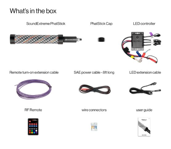 ECOXGEAR PhatStick 1ft LED Whip & RF Controller - Image 2