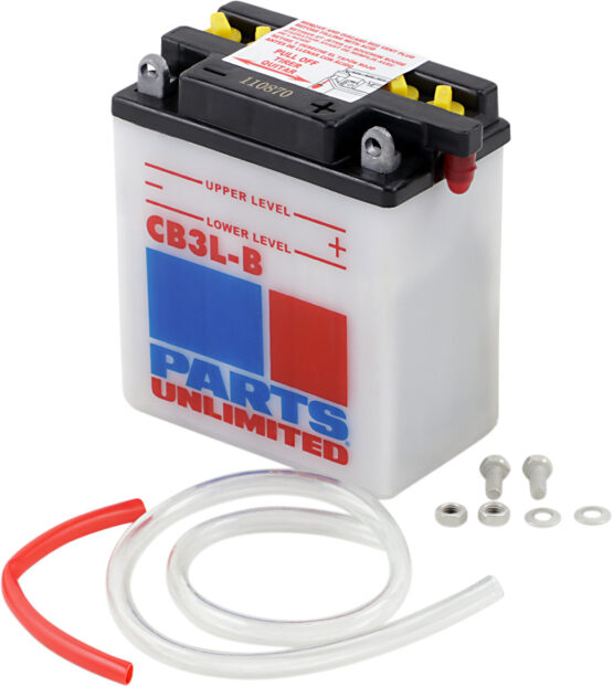 Parts Unlimited Heavy-Duty 12V Battery Kit YB3L-B