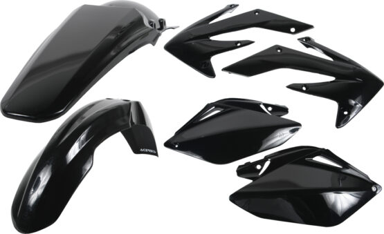 Acerbis Black Plastic Kit 6pc Fits 06-09 Honda CRF250R