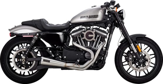 Vance & Hines 2-into-1 Upsweep Exhaust System Stainless Steel For Harley XL - Image 2