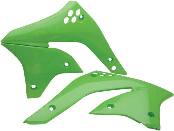 Acerbis Radiator Shrouds Green Plastic 2pc Fits 06-08 Kawasaki KX450F
