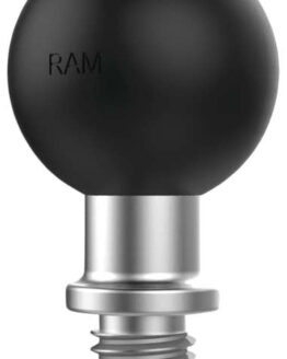 Male-Thread Mount Base with 1" Ball - M10 X 1.25 Thread