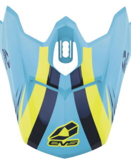 EVS T3 Works Visor - Blue/Hi-Vis/Yellow, Youth Replacement Visor