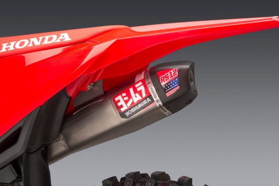 Yoshimura RS-12 Slip-On Exhaust Muffler CF Cap Fits 21-24 Honda CRF450R - Image 2