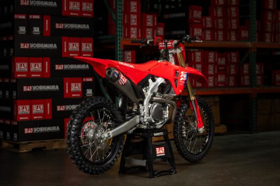 Yoshimura RS-12 Full Exhaust Titanium/CF Tip Fits 2025 Honda CRF450R/RX - Image 2