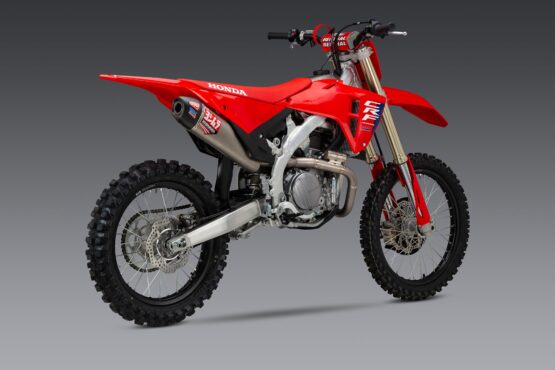 Yoshimura RS-12 Full Exhaust Titanium/CF Tip Fits 2025 Honda CRF450R/RX - Image 4