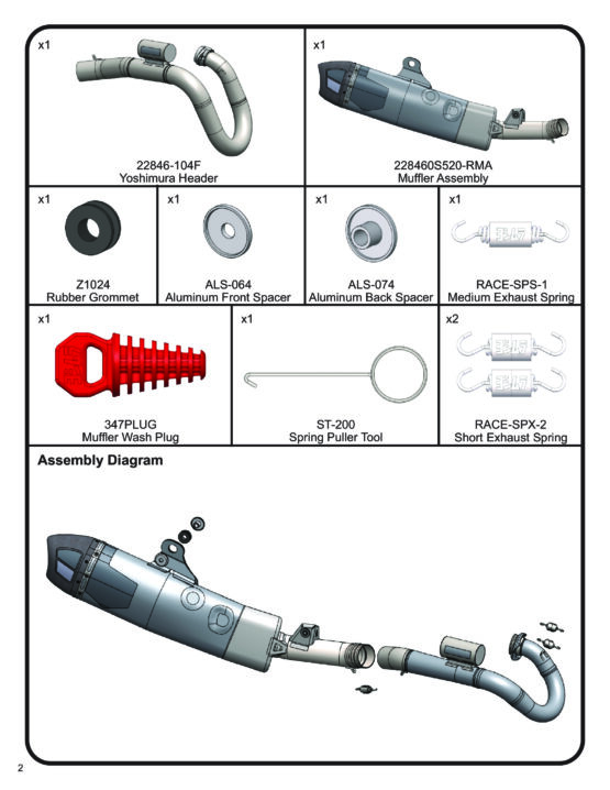 Yoshimura RS-12 Stainless Full Exhaust System For Honda CRF250R/RX 2025 - Image 3