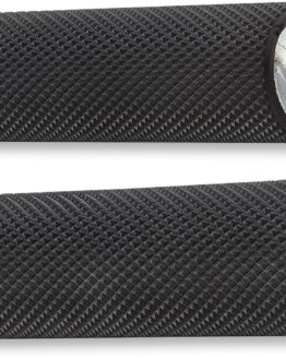 Arlen Ness Knurled Rubber Footpegs Black Male Mount