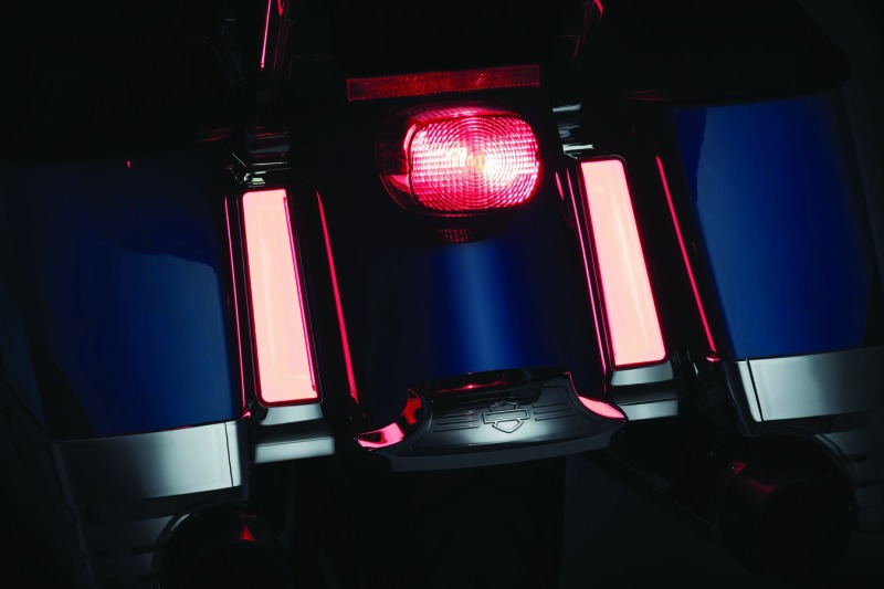 Tracer L.E.D. Inserts For Saddlebag Supports Chrome - Image 4