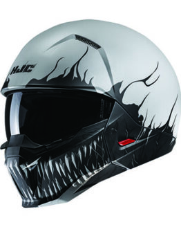 Black/White HJC i20 Scraw Street Helmet - Medium