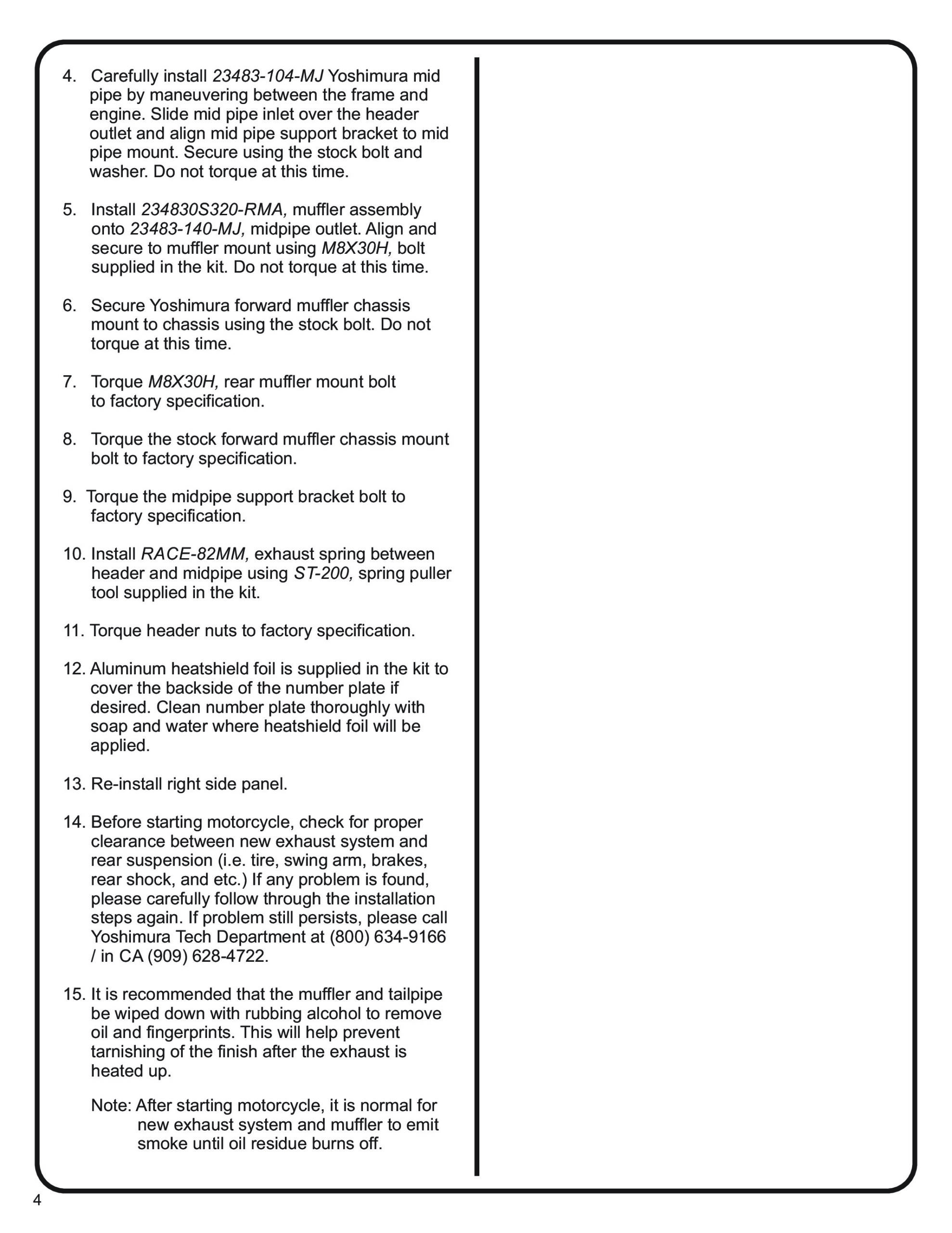 Yoshimura RS-12 Full Exhaust System For Yamaha YZ450F/FX 23-24 - Image 8