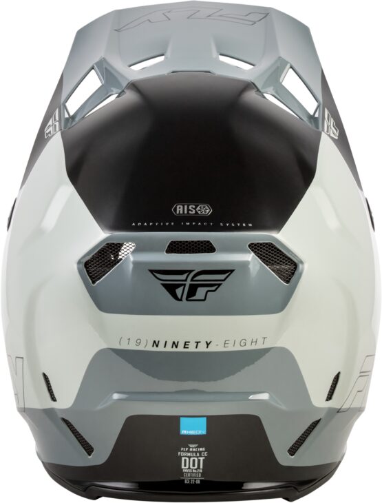 Fly Racing Formula CC Glide Helmet Grey/Light Grey/Black Large - Image 2