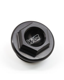 Works Connection Anodized Black Aluminum Oil Filler Plug