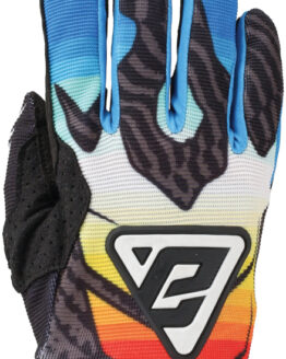 Answer Aerlite Drip Gloves Black/White/Rainbow Youth M