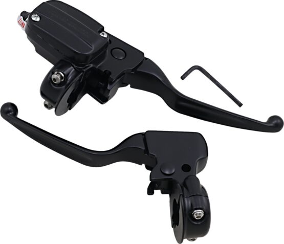 Drag Specialties Handlebar Control Kit Black Matte Harley FLHT FLTR FLHTC