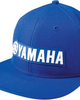 Men's Yamaha Bold Snapback Hat Royal One Size by Factory Effex