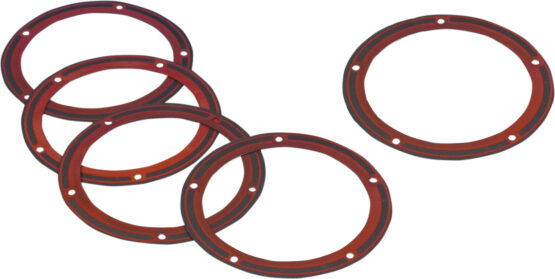 5 Pack Twin Cam Derby Cover Gaskets - Foam w/ Bead