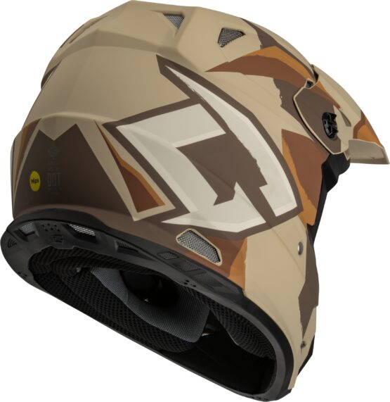 GMAX MX-96 Splinter Helmet Matte Brown/Tan/White 2X-Large - Image 2