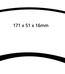 EBC Bluestuff NDX Front Brake Pads Semi-Metallic Fits 85-88 Chevy Camaro 2.8