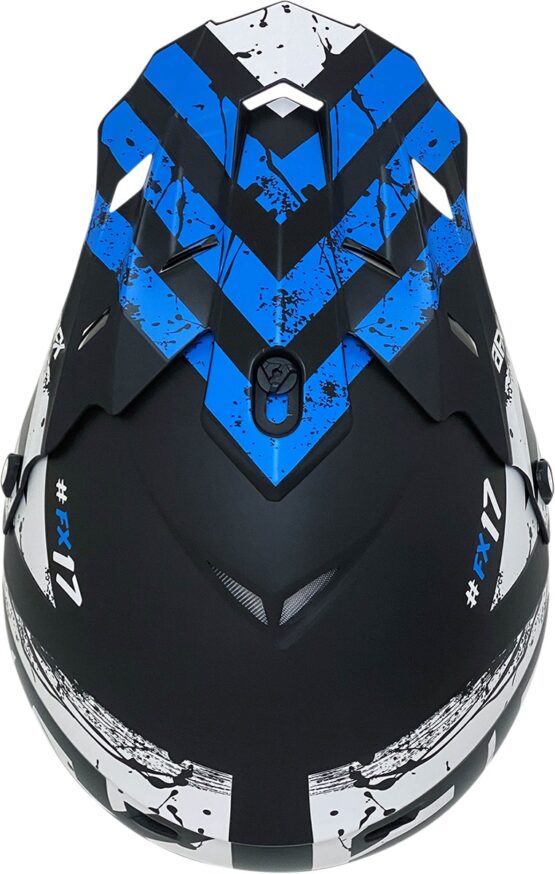 AFX FX-17 Attack MX Helmet XL Blue Black Matte Unisex - Image 2