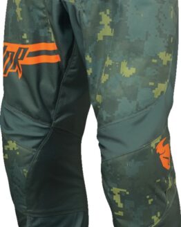 Thor Youth Sector DIGI Pants Camo Green Orange Size 24