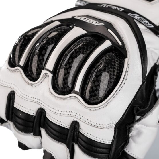 RST Tractech EVO 4 CE Leather Gloves White/Black Small - Image 2