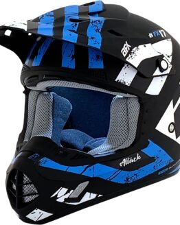AFX FX-17 Attack MX Helmet XL Blue Black Matte Unisex