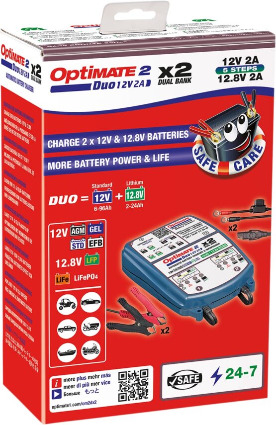 Optimate 2 Duo Bronze Series 2-Bank Battery Charger Maintainer - Image 2