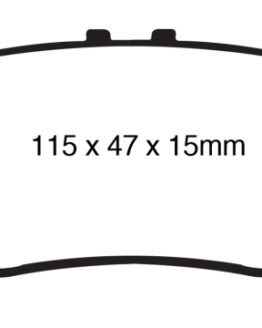 EBC Yellowstuff Rear Brake Pads Semi-Metallic DP41850R Fits 13+ Lexus GS350 RWD