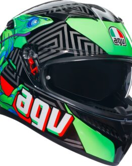 AGV K3 Kamaleon Helmet XL Green Red Gloss Unisex