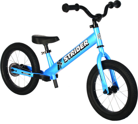 Strider 14x Sport Convertible Balance Bike Blue 14 Inch Wheels Ages 3-7