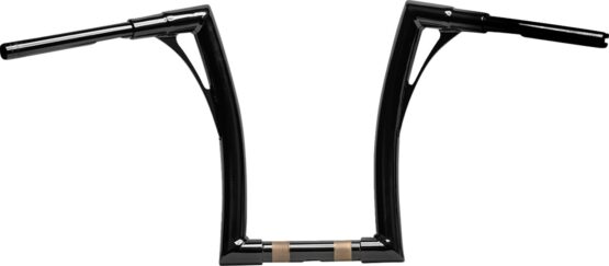Kodlin Super Fat Flowbar Handlebar 1-1/2in x 15in Black For Harley