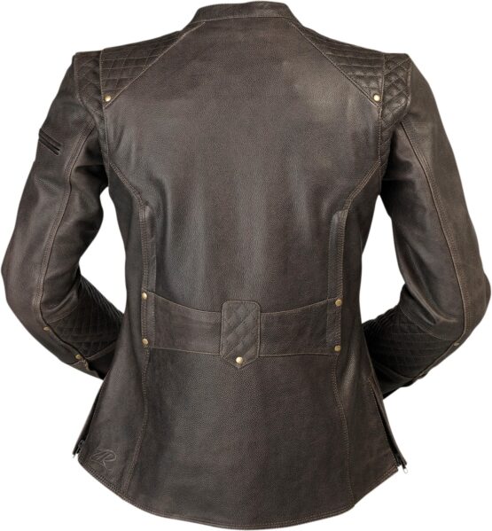 Z1R Chimay Women's Leather Jacket Brown 3W - Image 2
