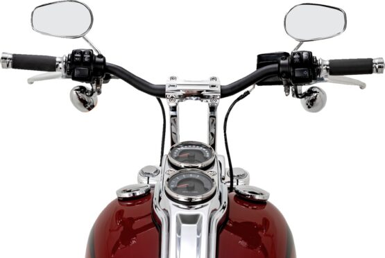 Performance Machine Phatbar & Riser Kit 9in Chrome For Harley Davidson
