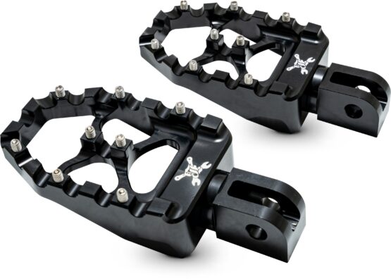 Burly Brand MX-Evolution Passenger Pegs Black For Harley M8 Softail - Image 2