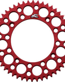 Rear Sprocket Grooved - Red 420-50 Teeth