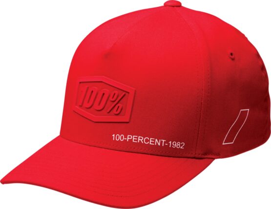 100 Percent Shadow Flexfit Hat Red L/XL Unisex