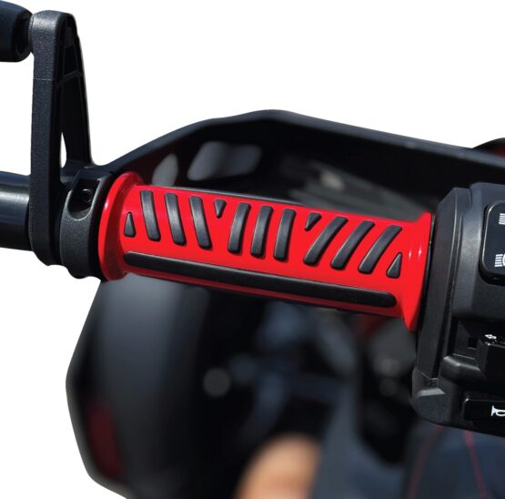 Show Chrome Combat Grips Red for Can-Am Ryker 7/8 in Bars - Image 2