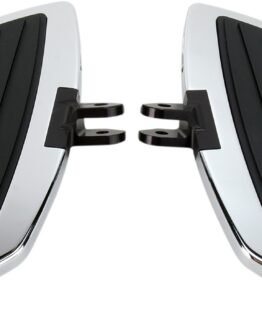 Swept Driver Floorboards Chrome/Black