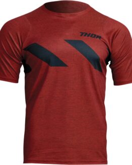 Thor Assist Hazard Short-Sleeve Jersey XL Heather Red Black Men's