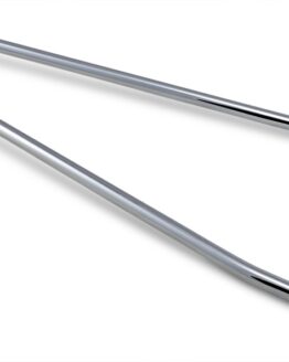 Chrome Attitude Sticks Narrow Sissy Bar - Round Bar, 30" Tall 7" Wide