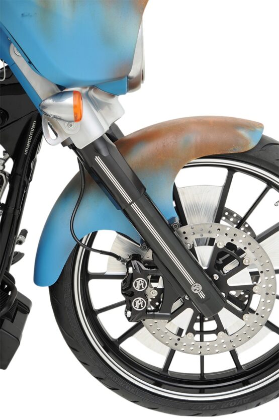 Performance Machine Fork Leg Kit Black Contrast Cut For Harley Touring FL 14-Up - Image 2