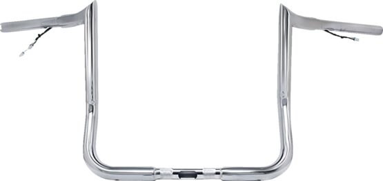 Paul Yaffe Bagger Nation 10in Pre-Wired Monkey Bar Handlebar Chrome