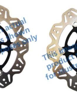 VEE Style Brake Rotors - Black Center Front Set