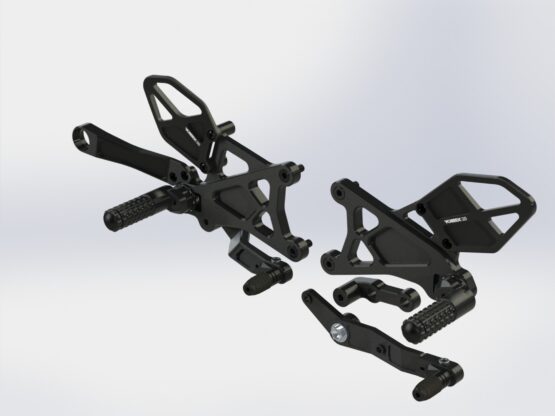Vortex V3 2.0 Rearset Kit Black For Yamaha YZF-R1/R1M/R1S 2015-2025 - Image 2